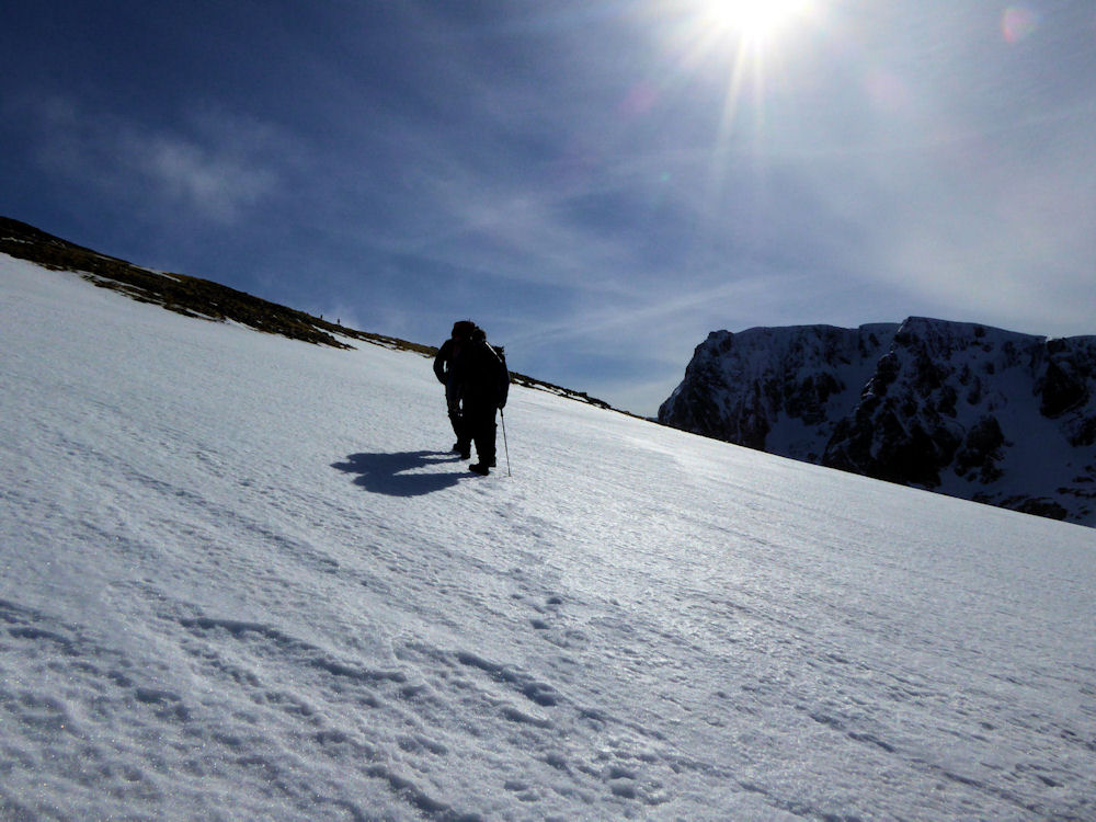 walking up